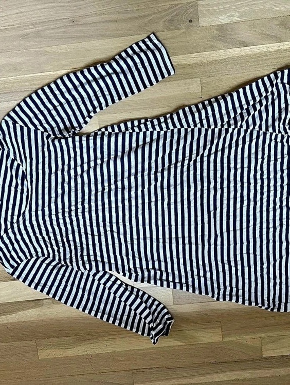 Christina Lehr Women's Striped Long Sleeve Blue & White one-size